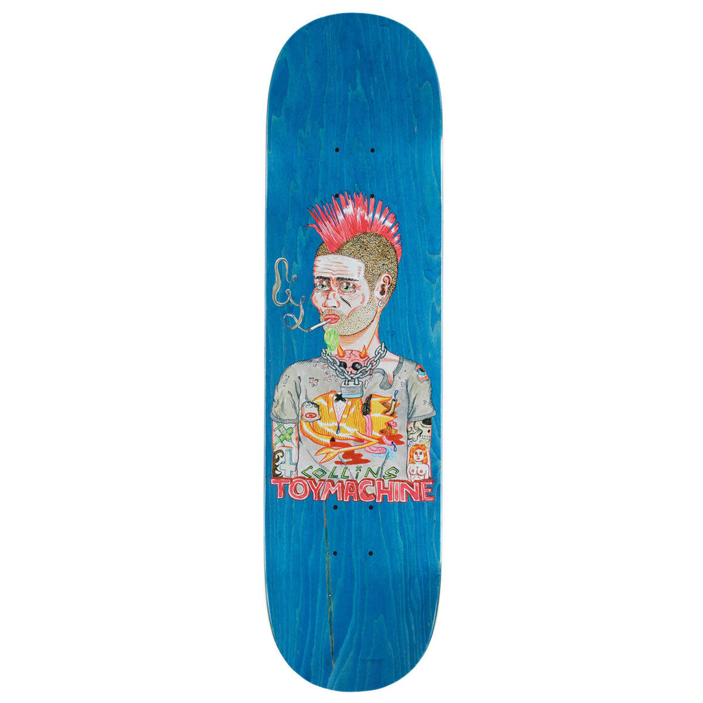 Toy Machine Collins Mohawk Skateboard Deck - 8.25"
