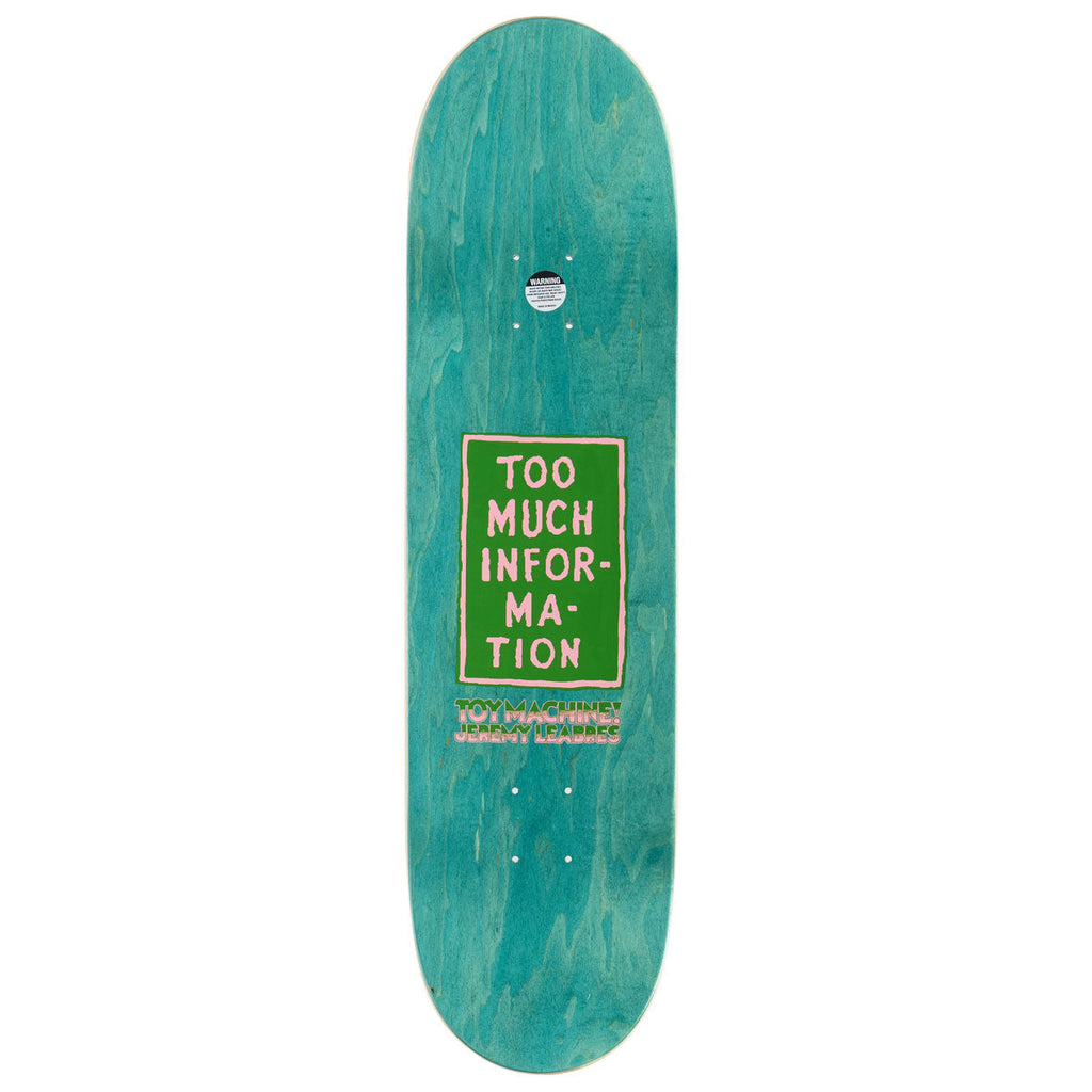 Toy Machine Leabres Too Much Skateboard Deck - 8.38"