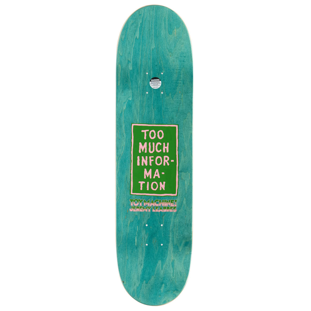 Toy Machine Leabres Too Much Skateboard Complete - 8.38"