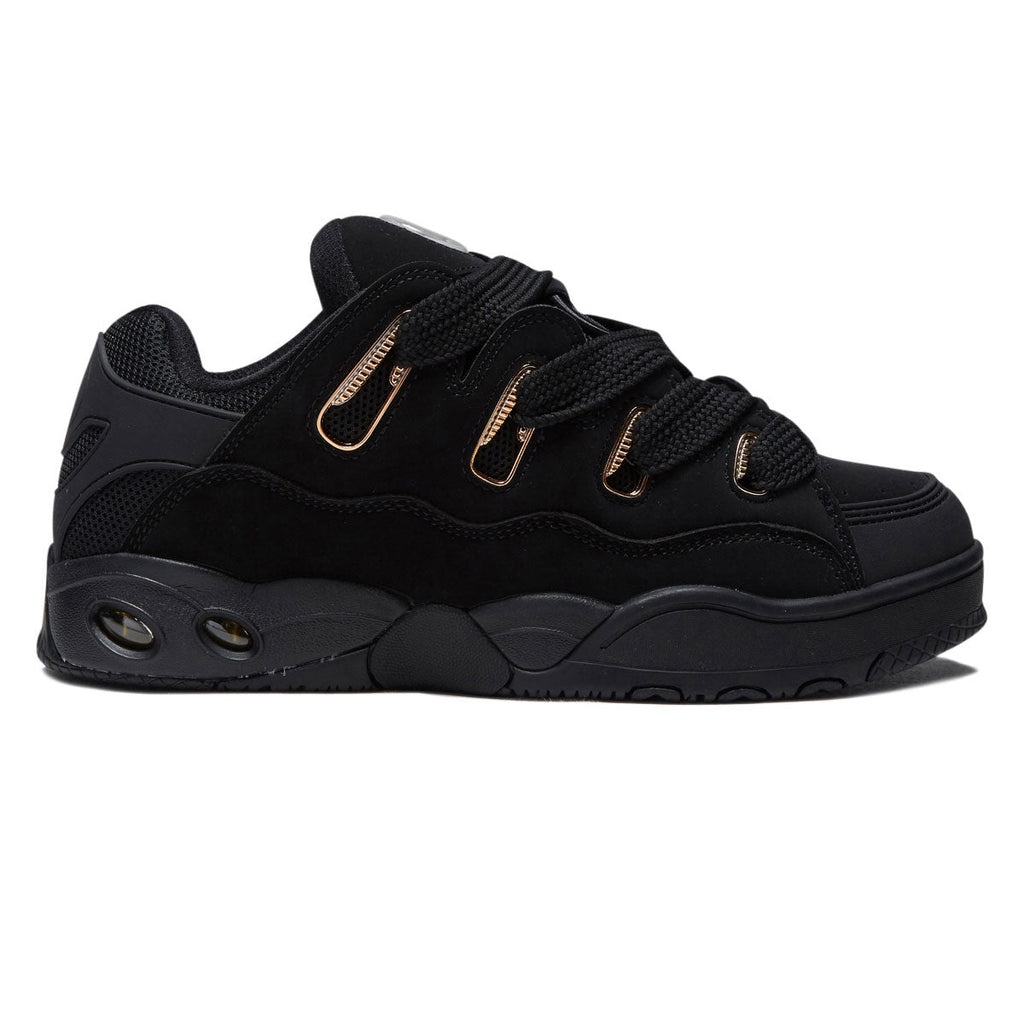 Osiris D3 OG Shoes - Black/Black/Gold
