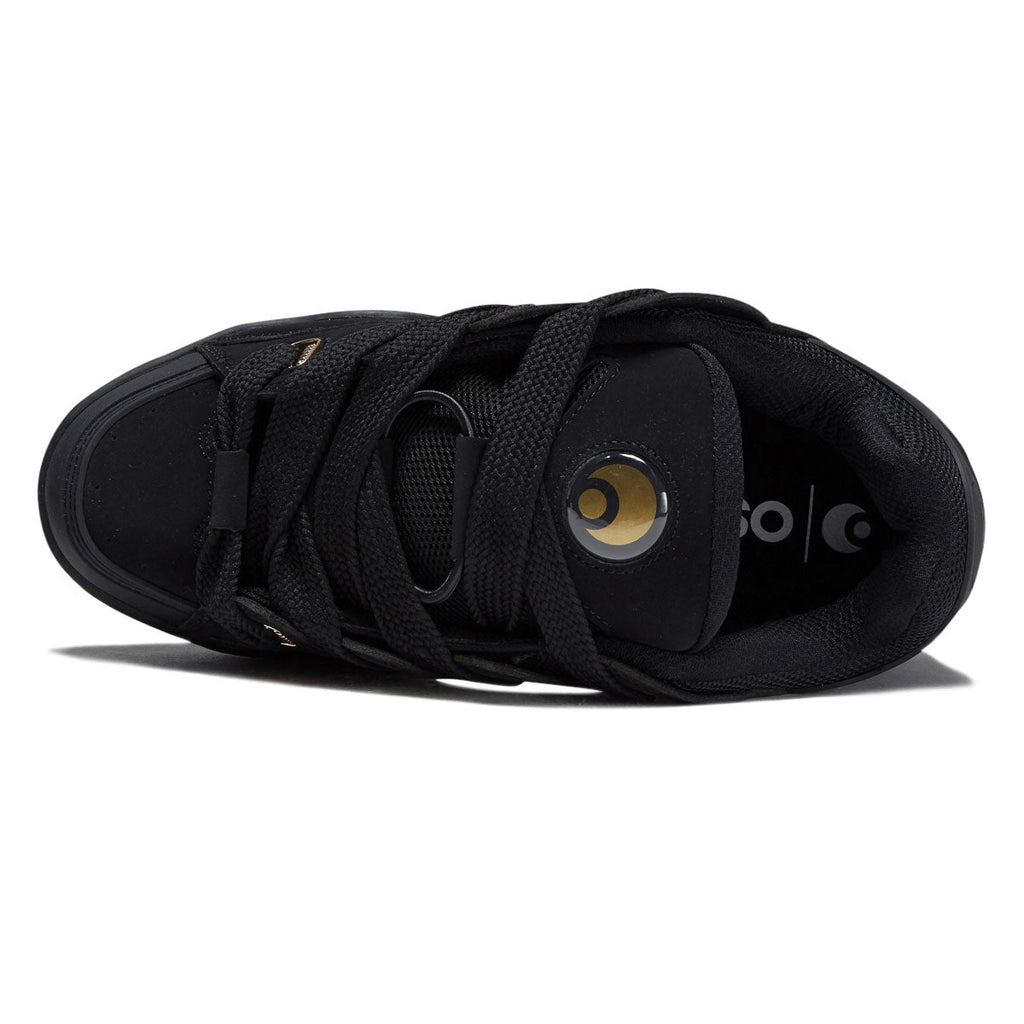 Osiris D3 OG Shoes - Black/Black/Gold