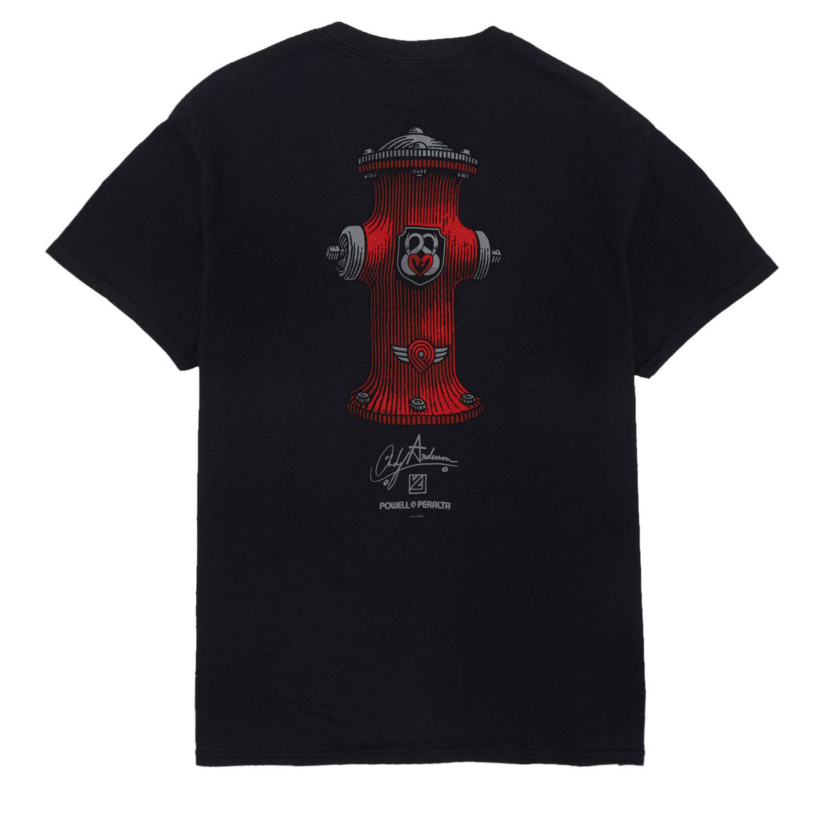 Powell-Peralta Andy Anderson Hydrant II T-Shirt - Black