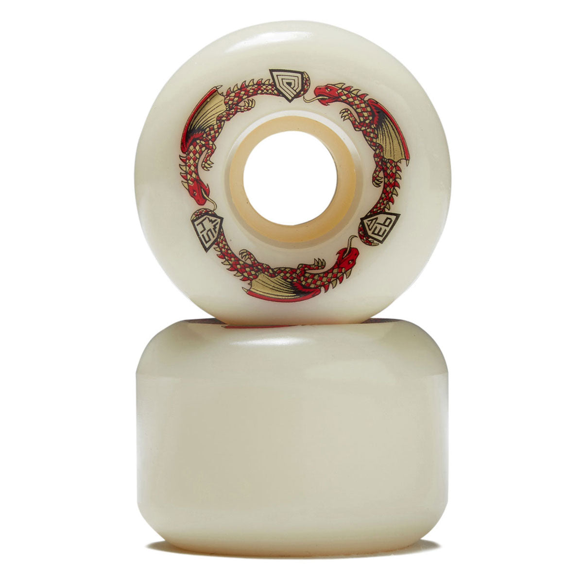 Powell-Peralta Dragon Formula 93a A2 Skateboard Wheels - Off White II - 54mm