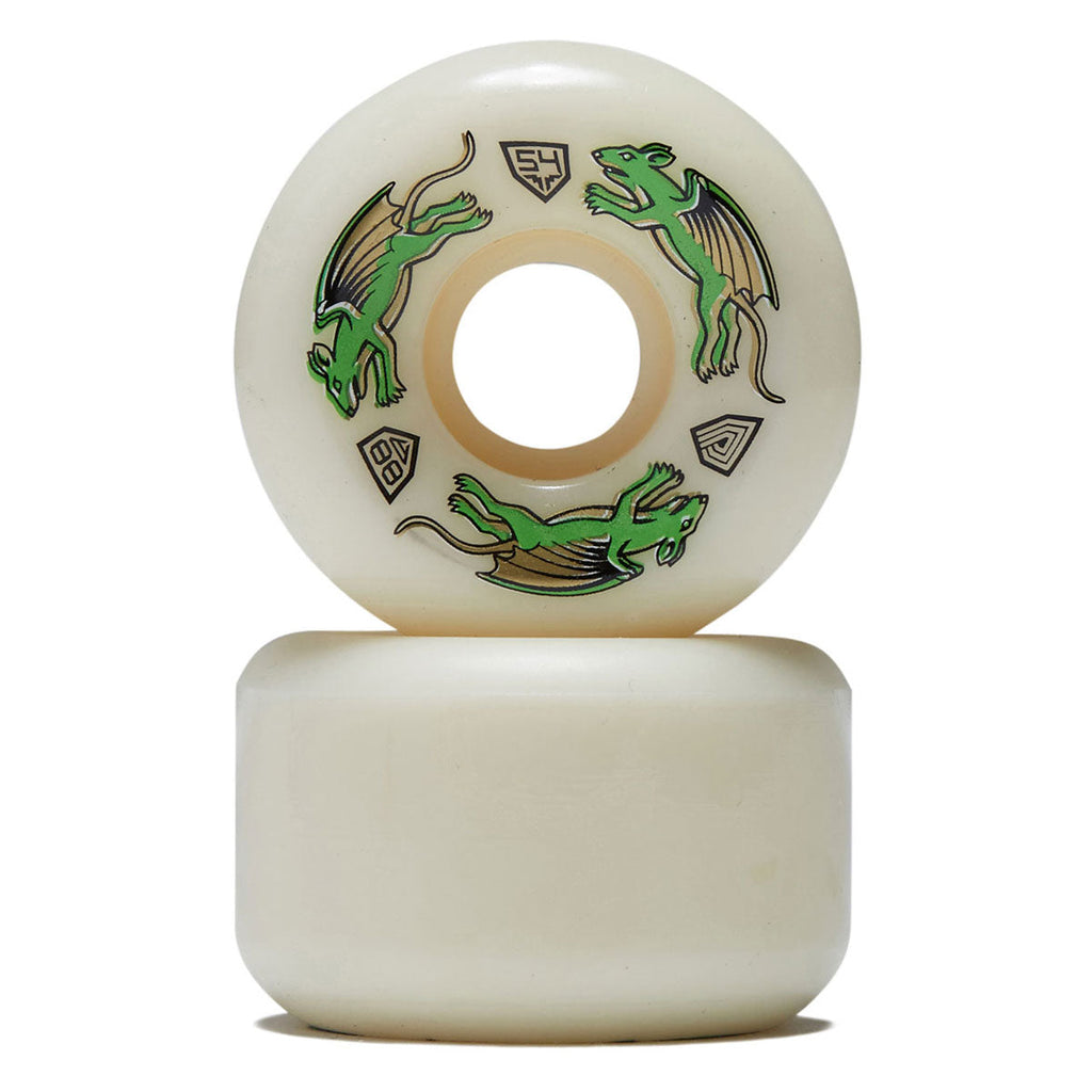 Powell-Peralta Dragon Formula Nano Rat 88a AV6 Skateboard Wheels - Off White - 54mm