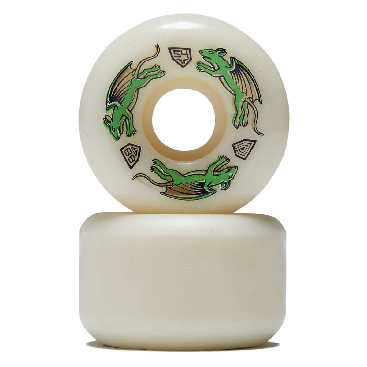 Powell-Peralta Dragon Formula Nano Rat 88a AV6 Skateboard Wheels - Off White - 54mm