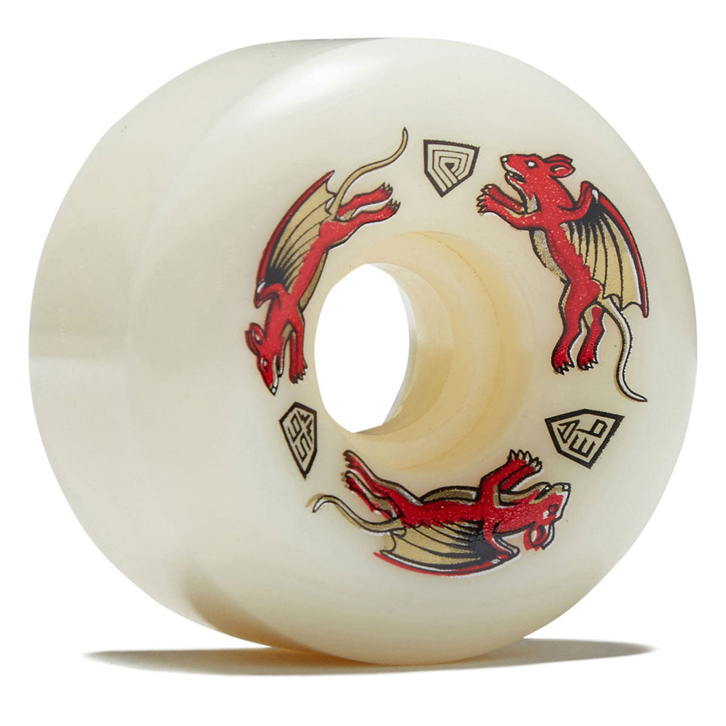 Powell-Peralta Dragon Formula Nano Rat 93a V6 Skateboard Wheels - Off White - 56mm