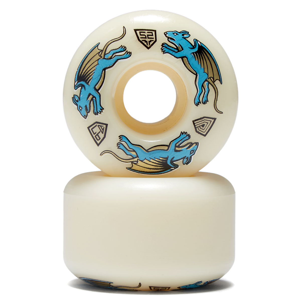 Powell-Peralta Dragon Formula Nano Rat 97a AV4 Skateboard Wheels - Off White - 52mm