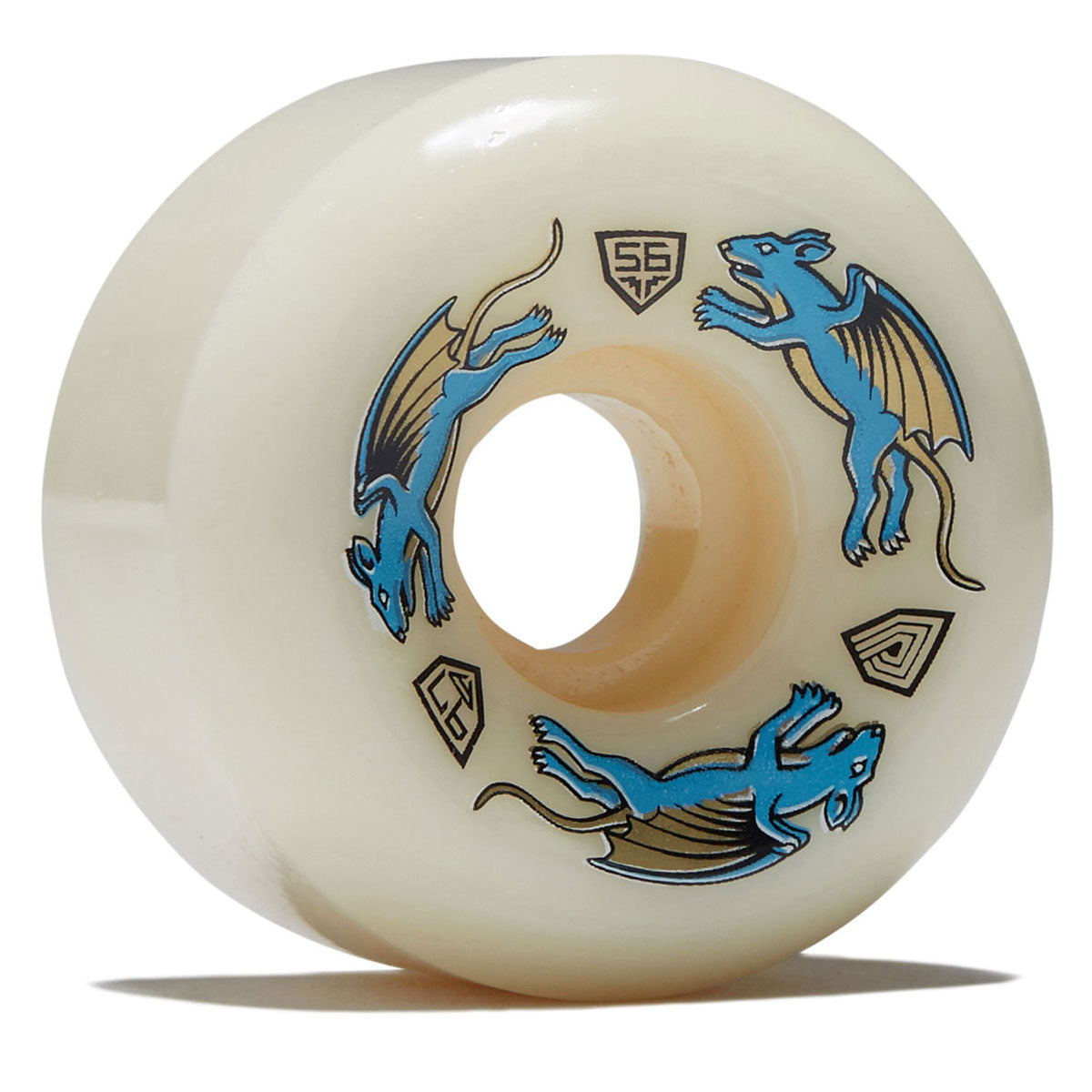 Powell-Peralta Dragon Formula Nano Rat 97a AV6 Skateboard Wheels - Off White - 56mm