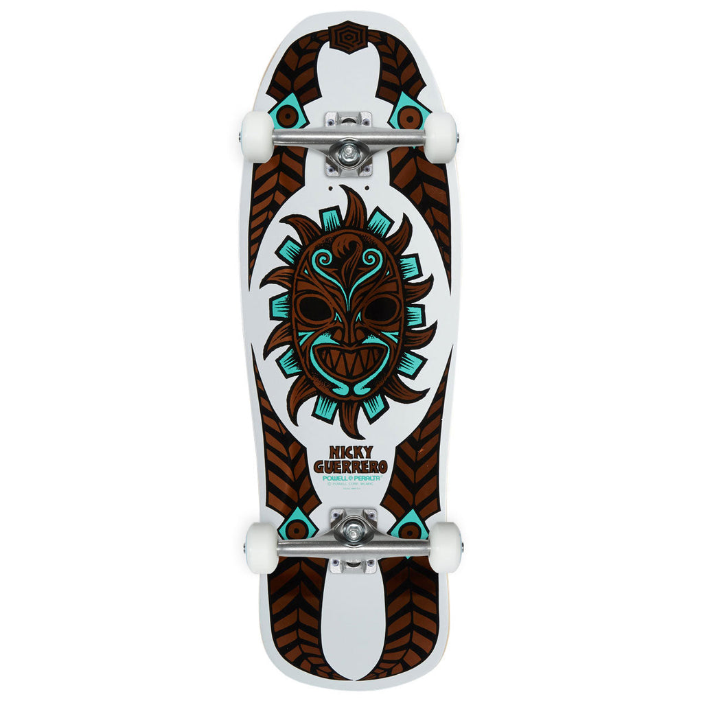 Powell-Peralta Nicky Guerrero OG Mask 08 Skateboard Complete - White/Copper Foil - 10.00"