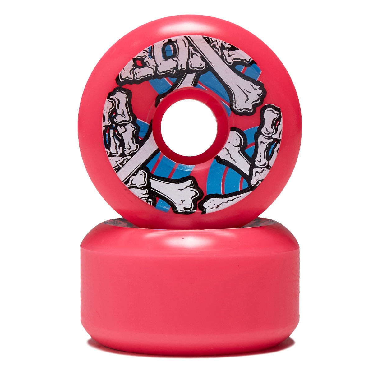 Powell-Peralta OG Cross Bones 97a Skateboard Wheels - Pink - 64mm
