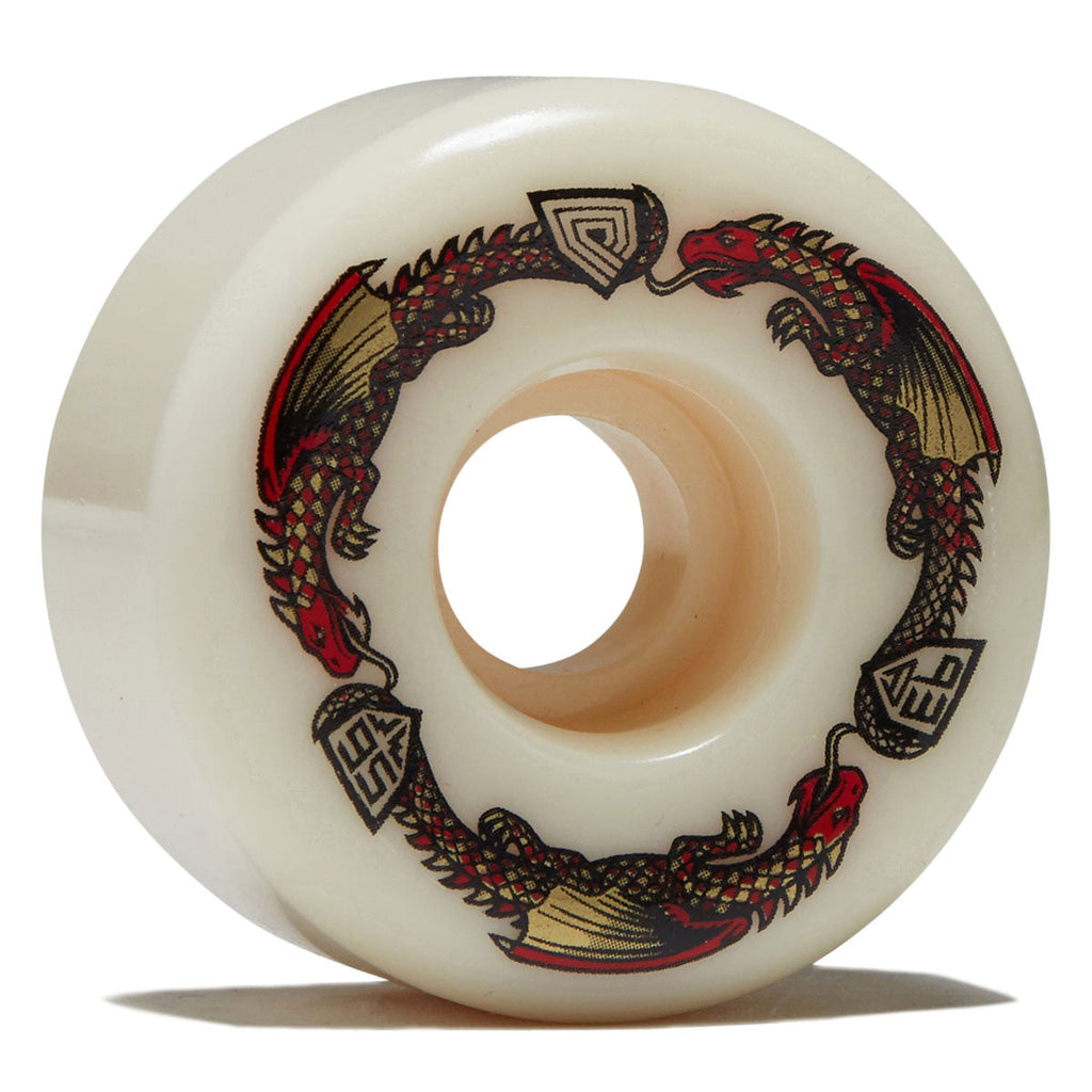 Powell-Peralta Dragon Formula Dragons 93a V7 Skateboard Wheels - Off White - 56mm