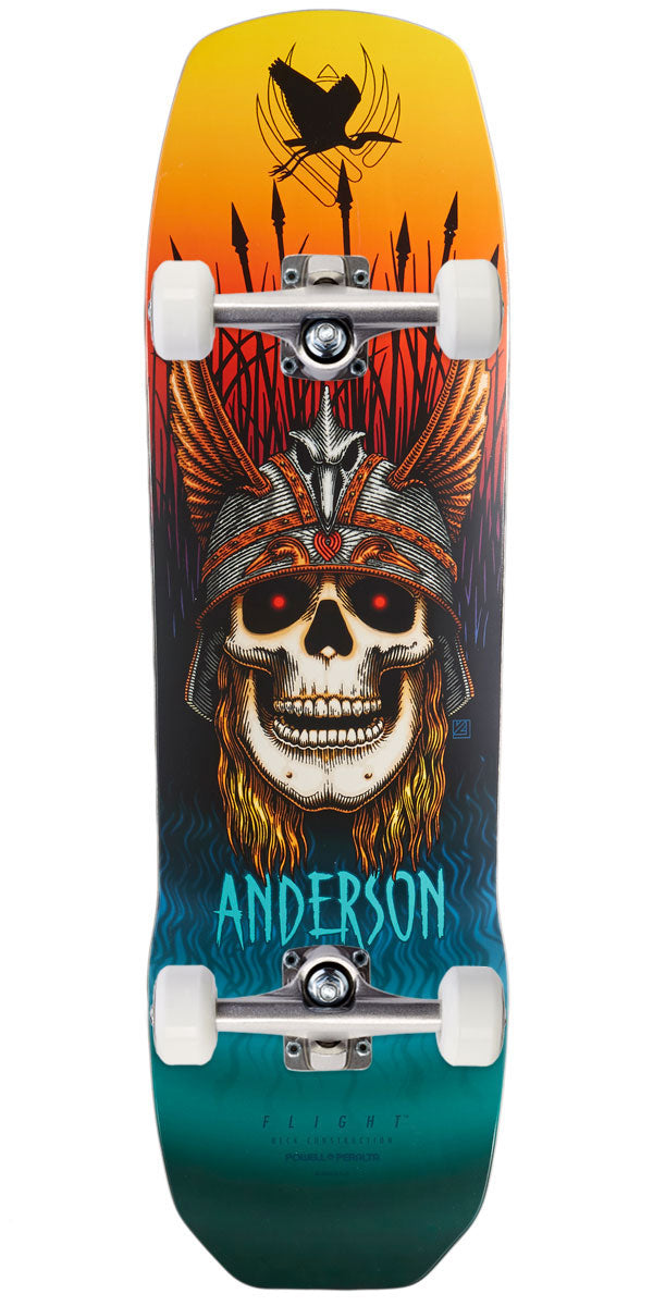 Powell-Peralta Flight Andy Anderson Crane Skull Skateboard Complete - 9.13"