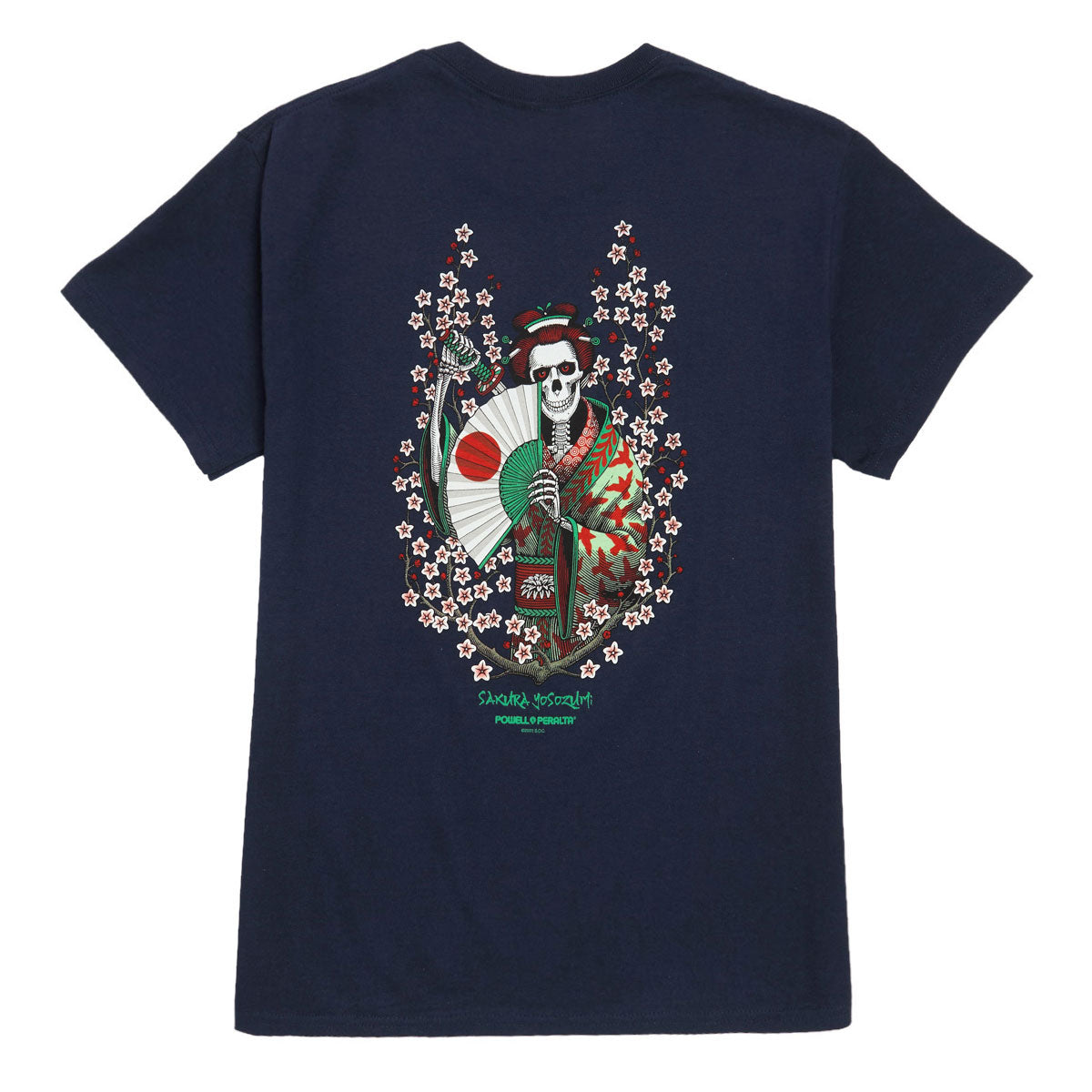 Powell-Peralta Sakura Yosozumi Samurai T-Shirt - Navy