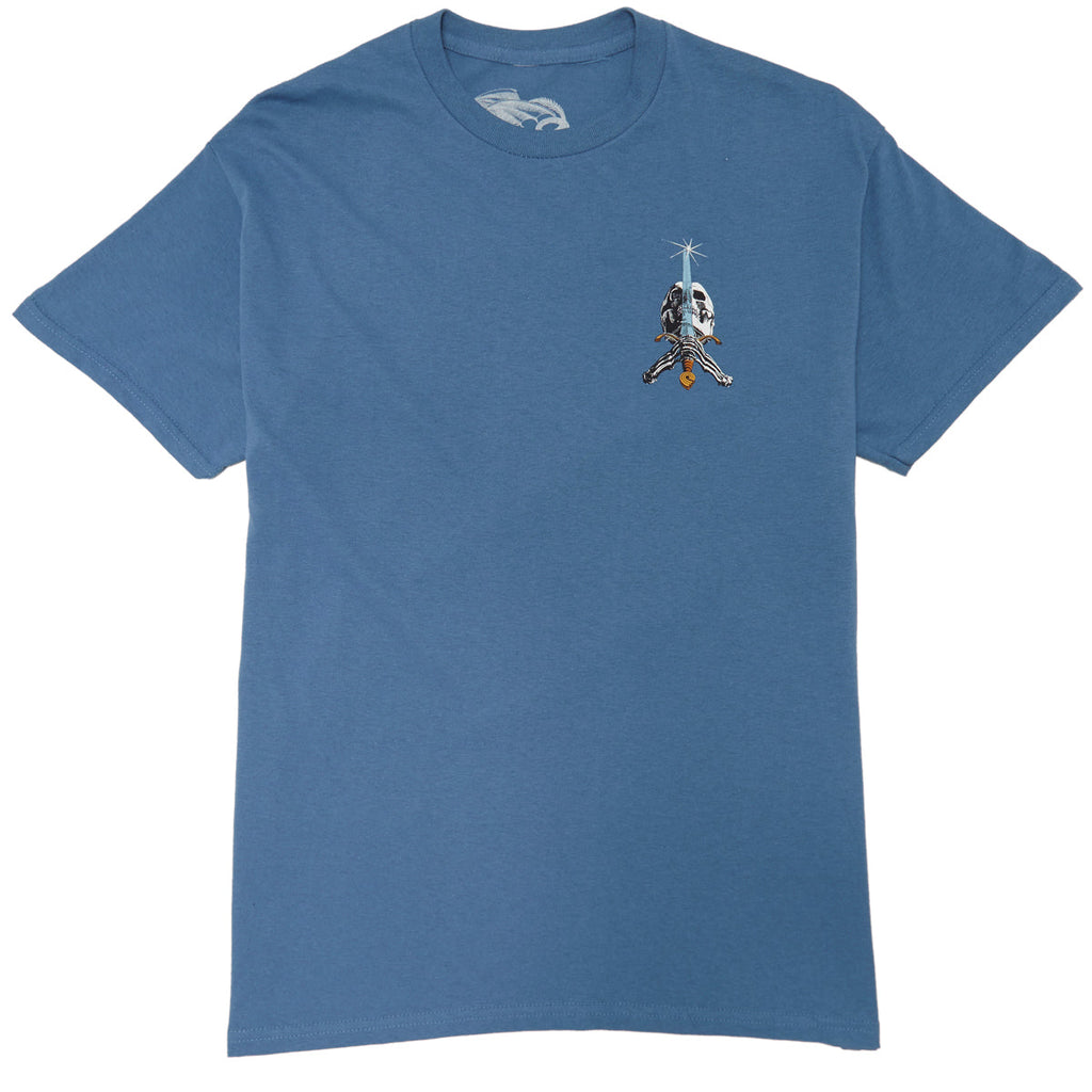 Powell-Peralta Skull And Sword T-Shirt - Indigo Blue