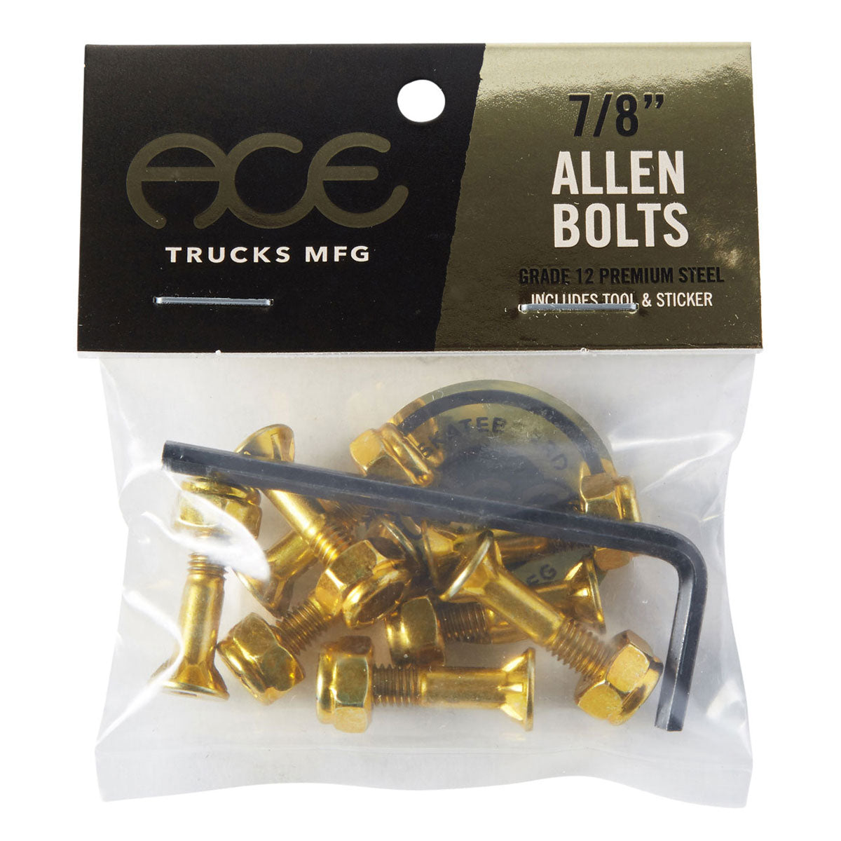 Ace Allen Bolts Hardware - Gold - 7/8"
