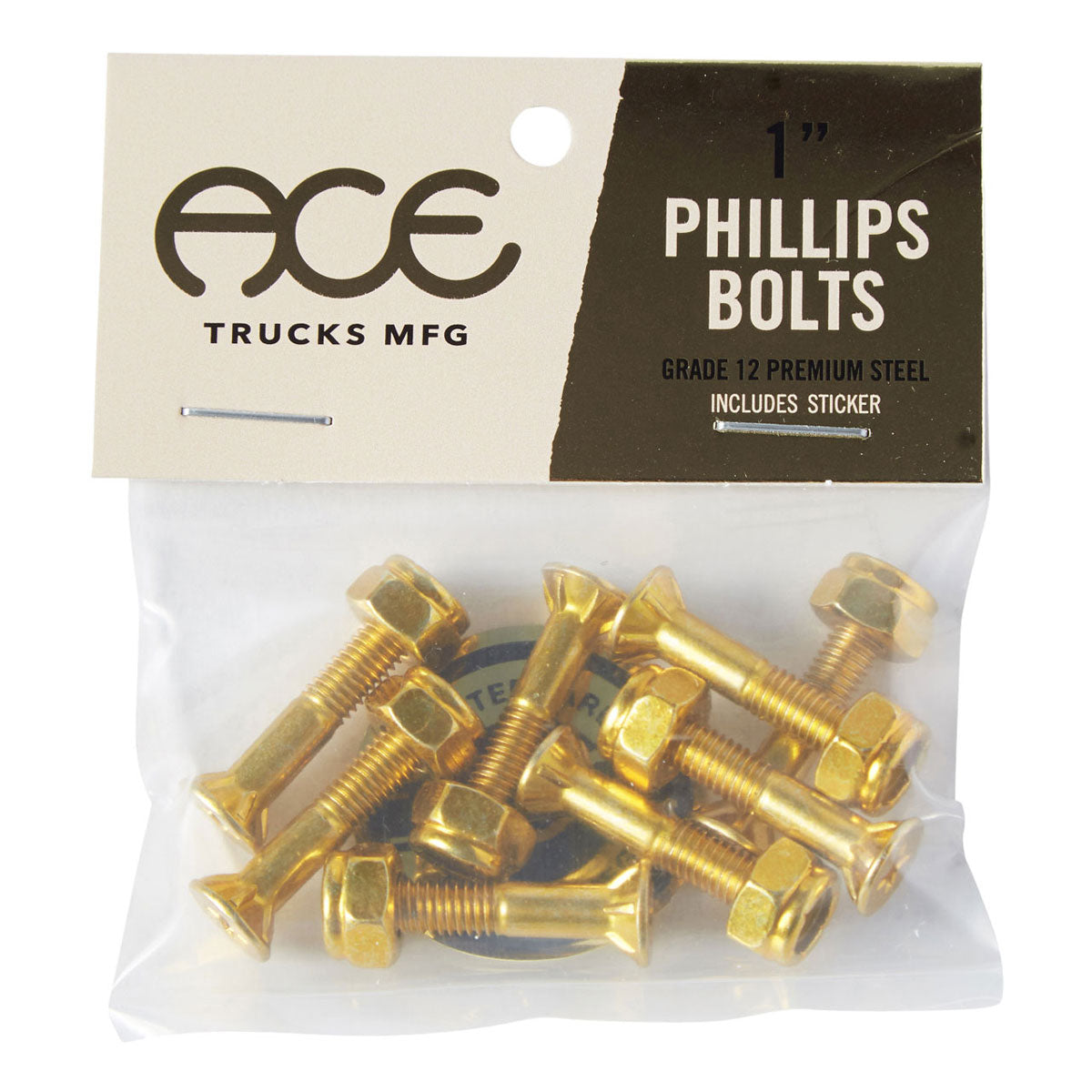 Ace Phillips Bolts Hardware - Gold - 1"