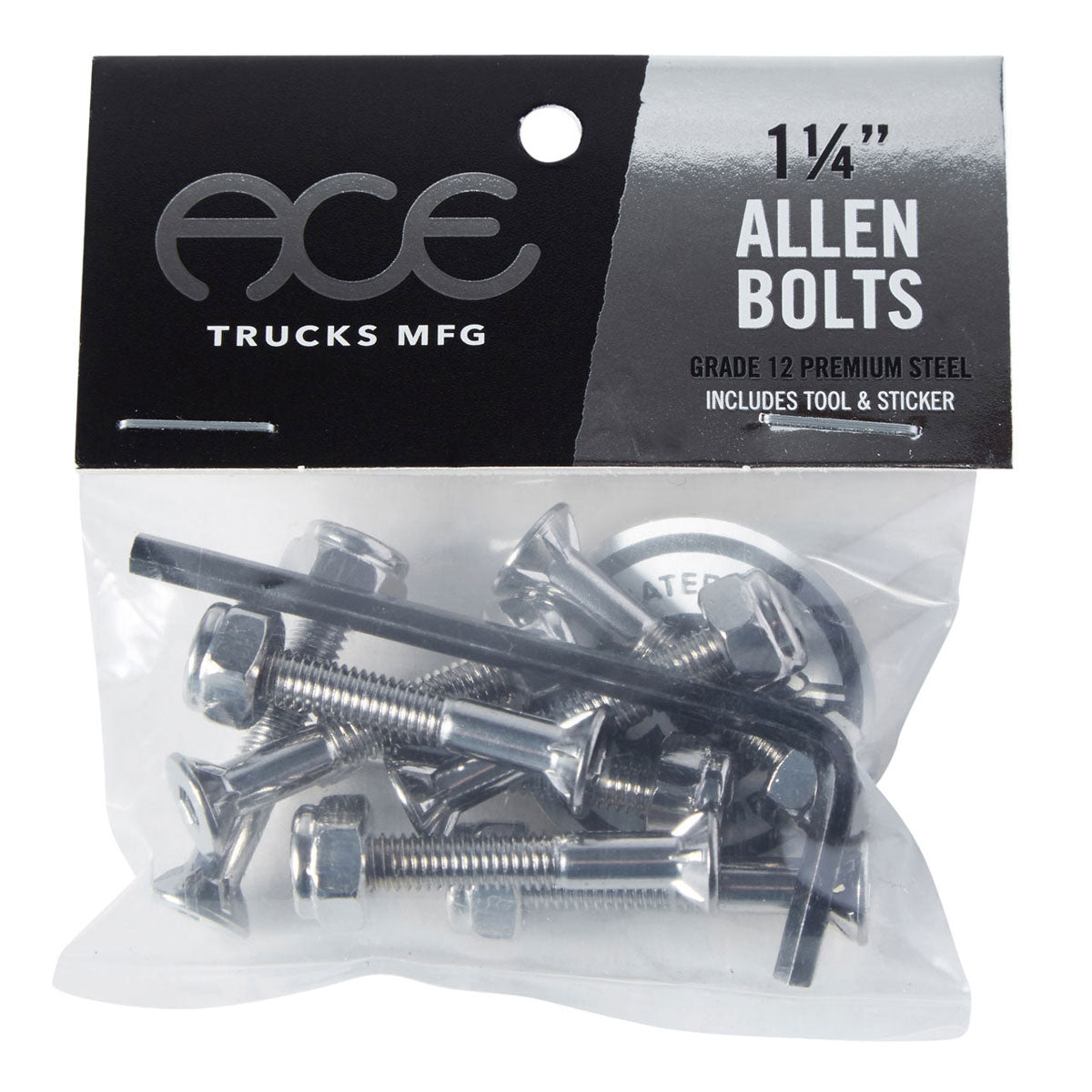 Ace Allen Bolts Hardware - Silver - 1.25"