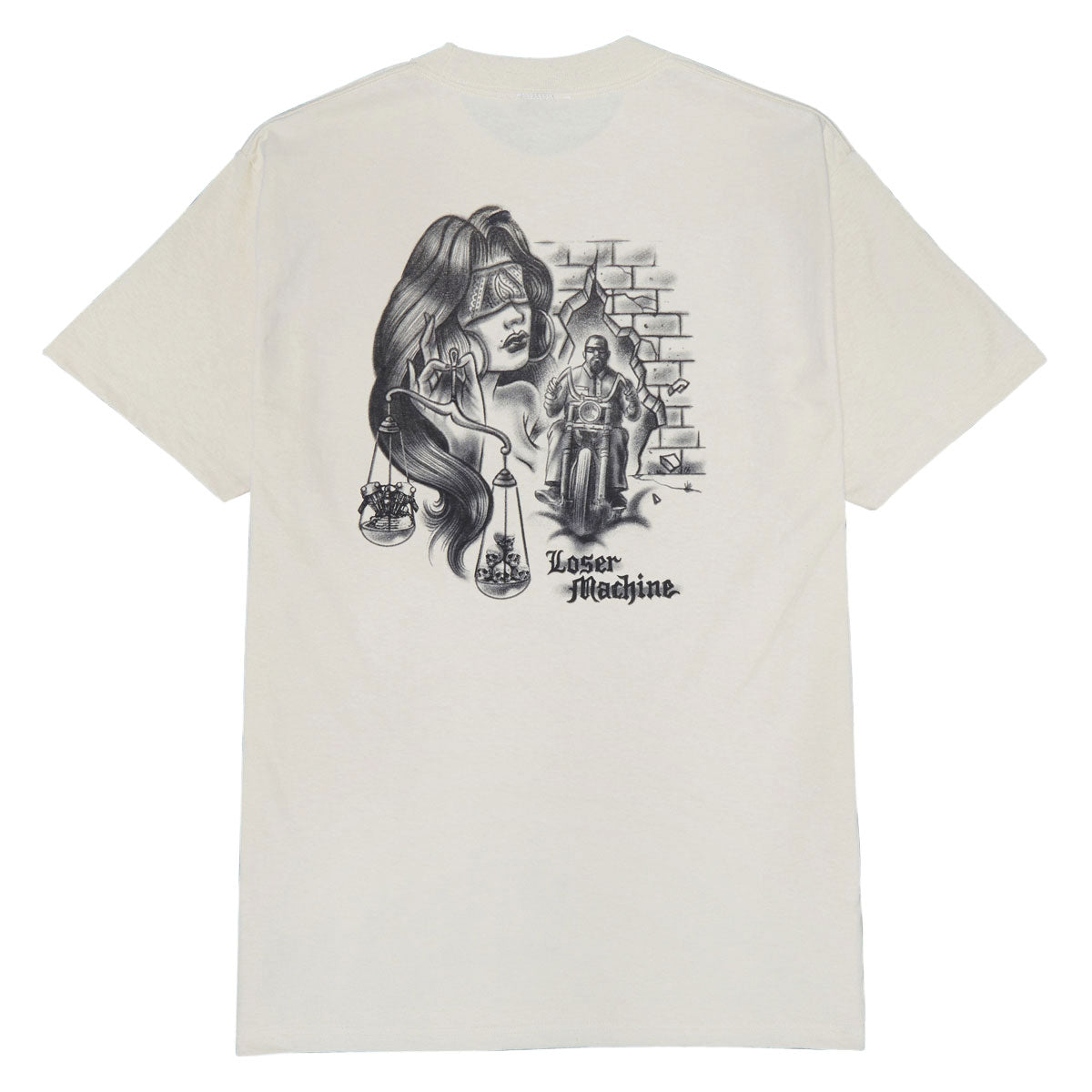 Loser Machine Blind Justice T-Shirt - Cream