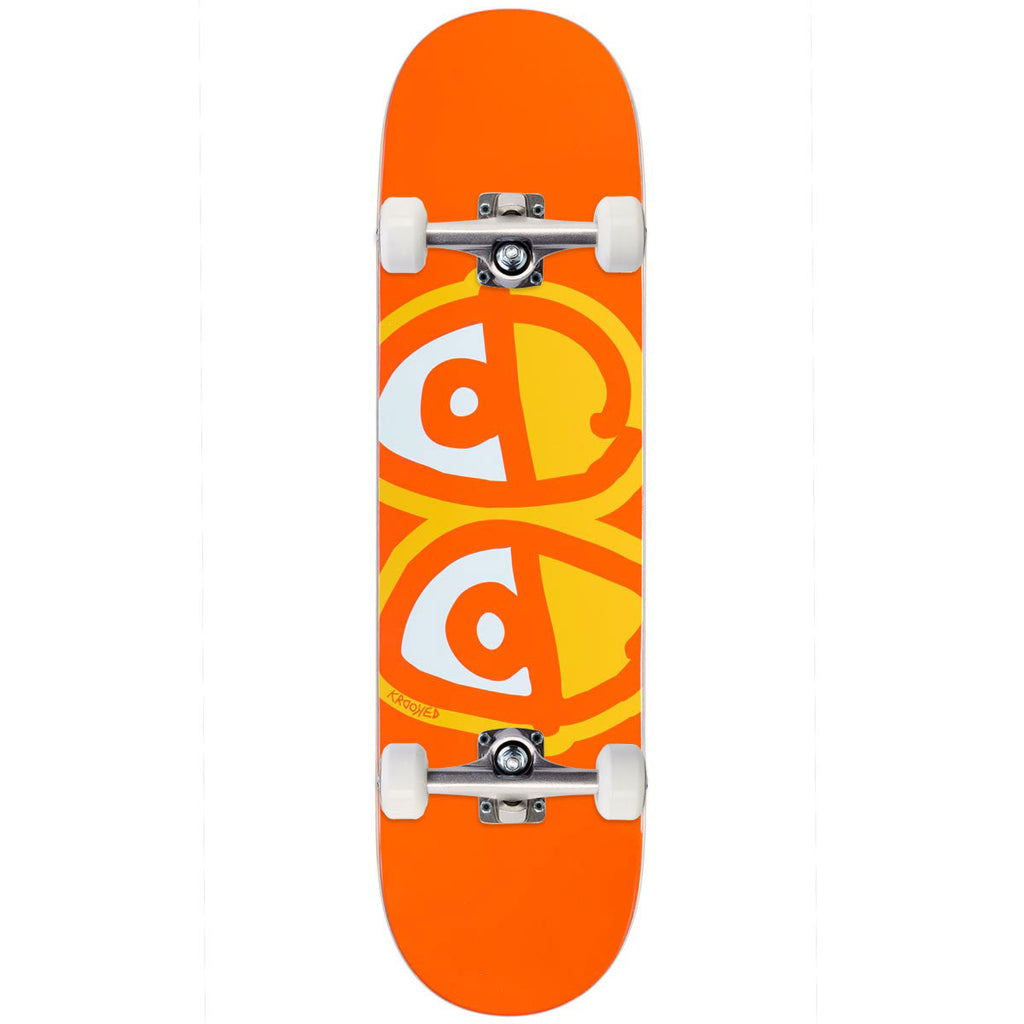 Krooked Eyes Skateboard Complete - Orange - 8.25"