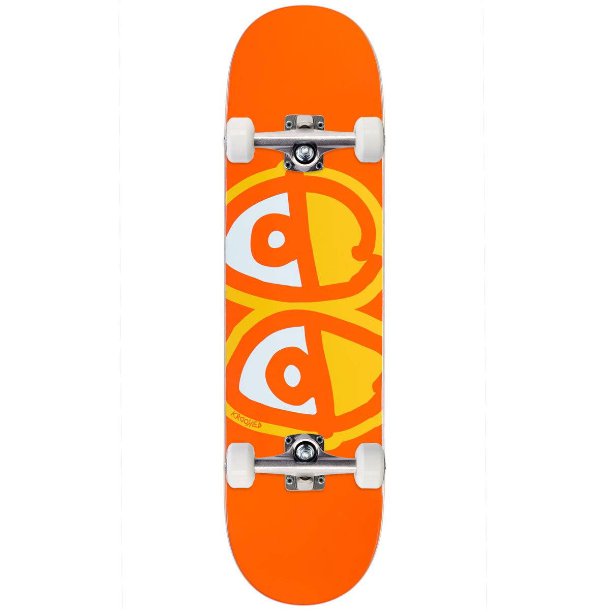Krooked Eyes Skateboard Complete - Orange - 8.25"
