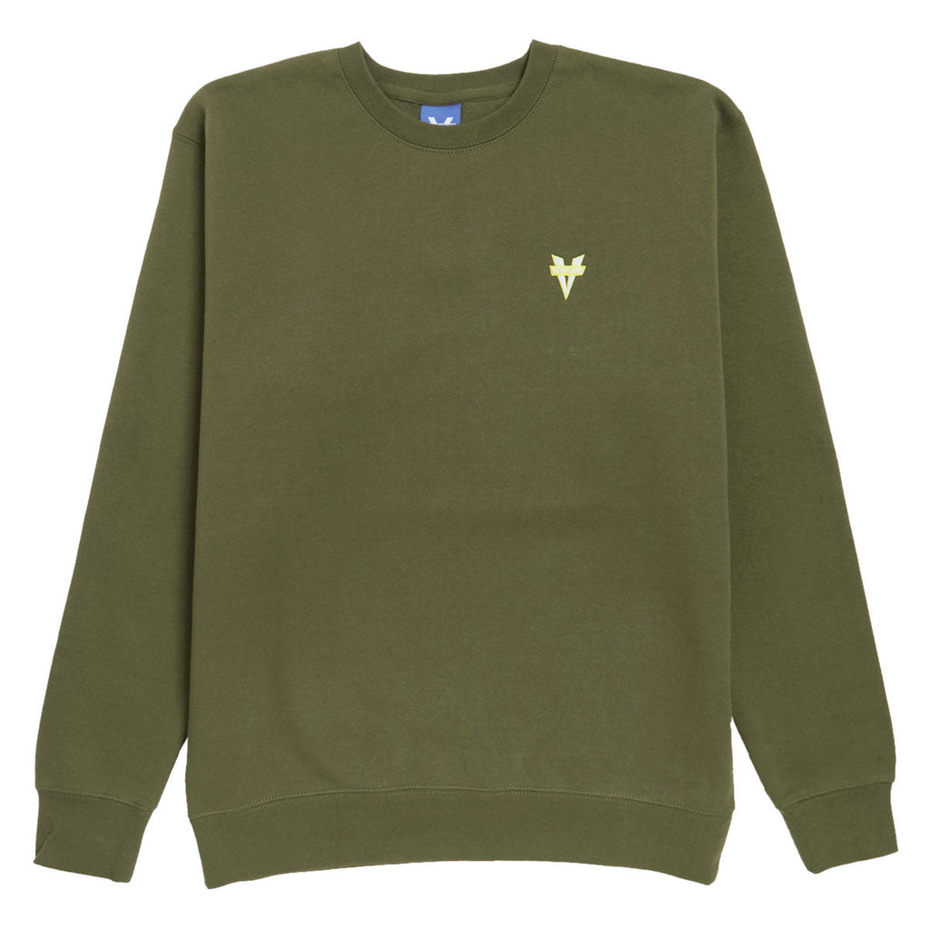 Venture Heritage Emb Sweatshirt - Army/Yellow/White Embroidery