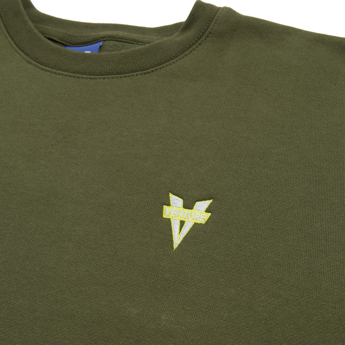 Venture Heritage Emb Sweatshirt - Army/Yellow/White Embroidery