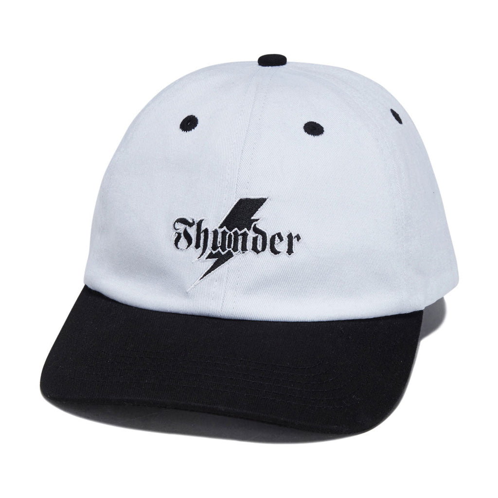 Thunder Bolt Script Hat - White/Black