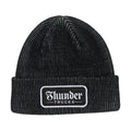 Thunder Script Patch Beanie - Grey/Black/White