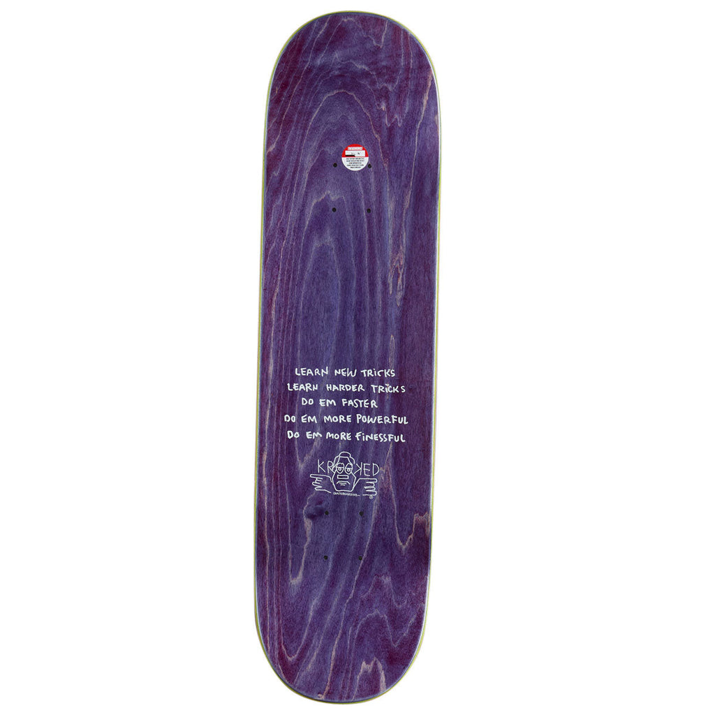 Krooked Manderson Complex Skateboard Complete - Maroon/Black - 8.38"