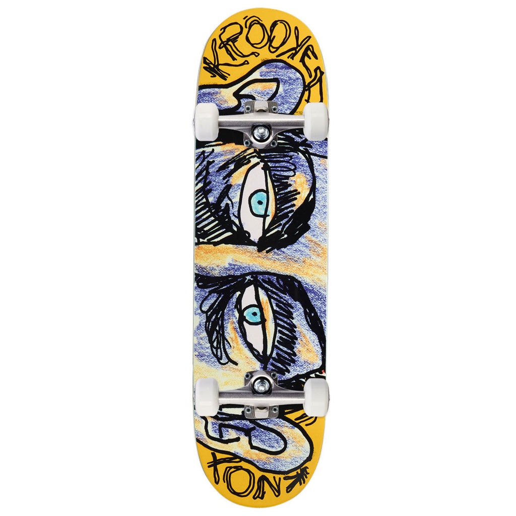 Krooked DBX Knox Watcher Skateboard Complete - Yellow - 8.50"