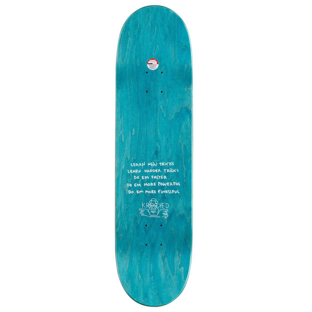 Krooked Team Eyes Skateboard Deck - Red - 8.38"