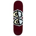 Krooked Team Eyes Skateboard Deck - Maroon - 8.75"