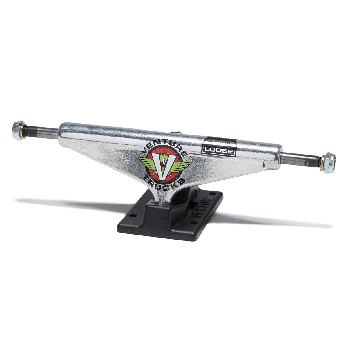 Venture Team Bloodshot Loose Editions Skateboard Trucks - Polished/Black - 5.6