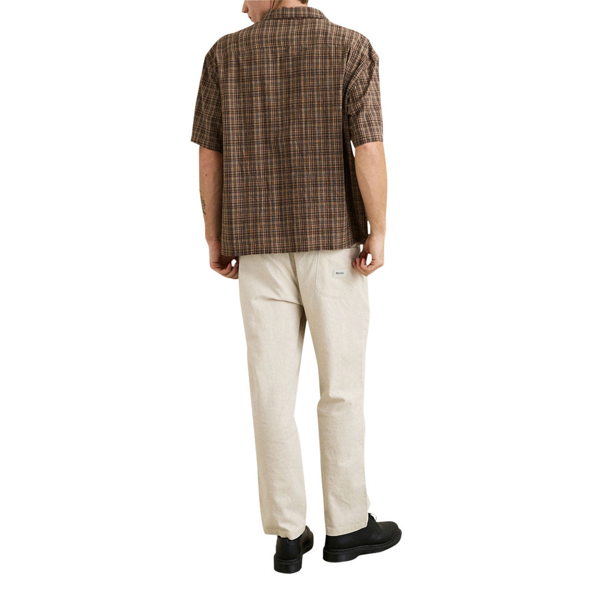 Rhythm Relaxed Brady Check Shirt - Coffee