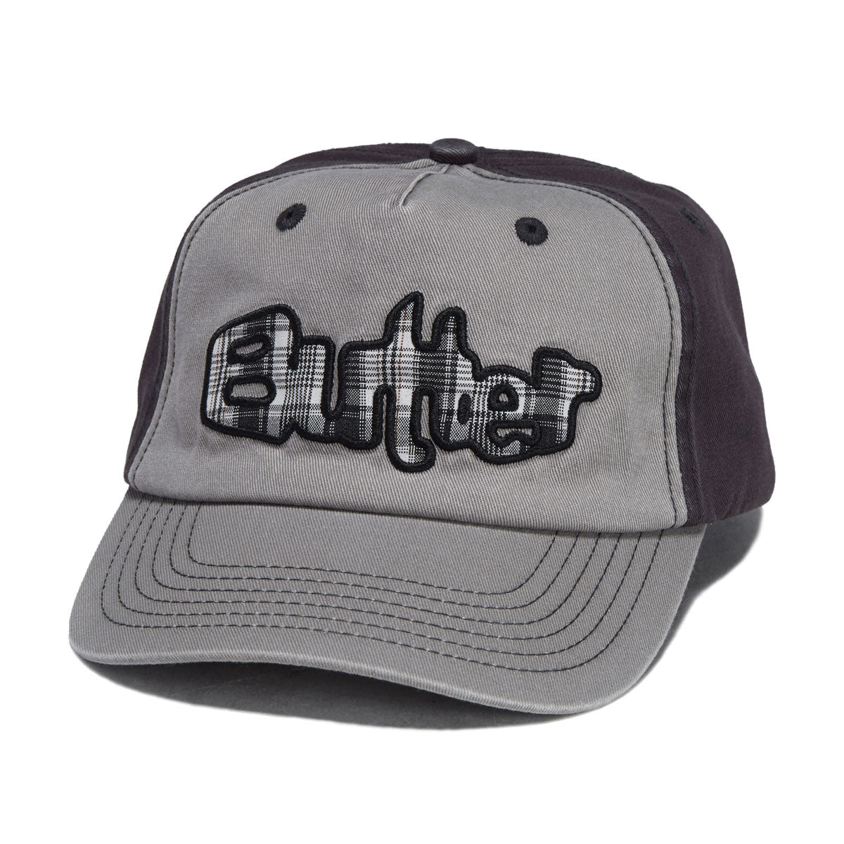 Butter Goods Stretch 5 Panel Hat - Washed Charcoal