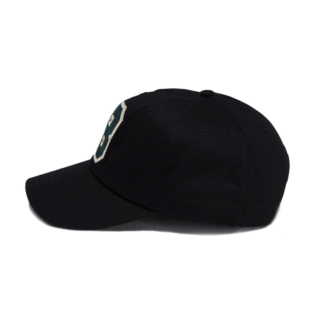 Butter Goods Collegiate 6 Panel Hat - Black