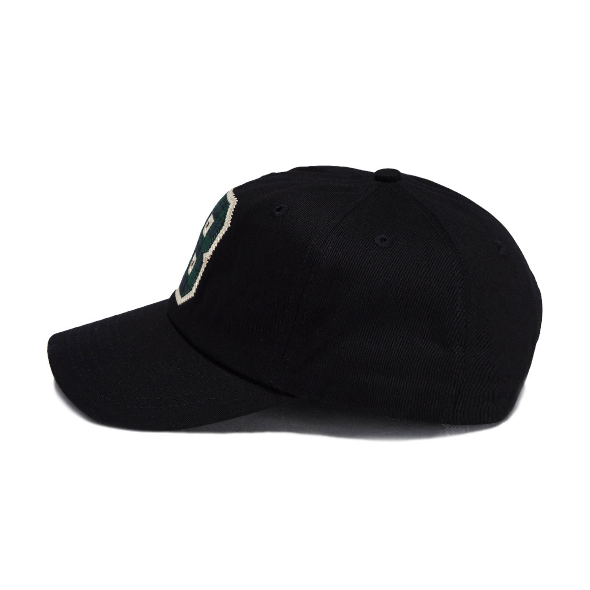 Butter Goods Collegiate 6 Panel Hat - Black