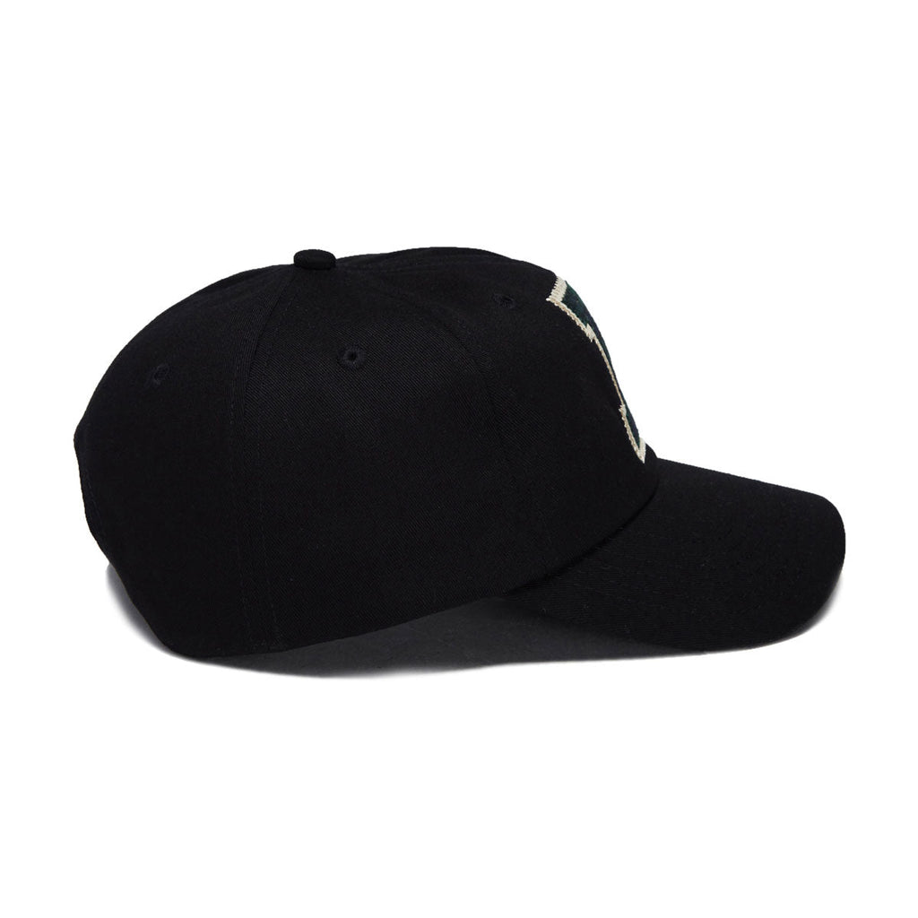 Butter Goods Collegiate 6 Panel Hat - Black