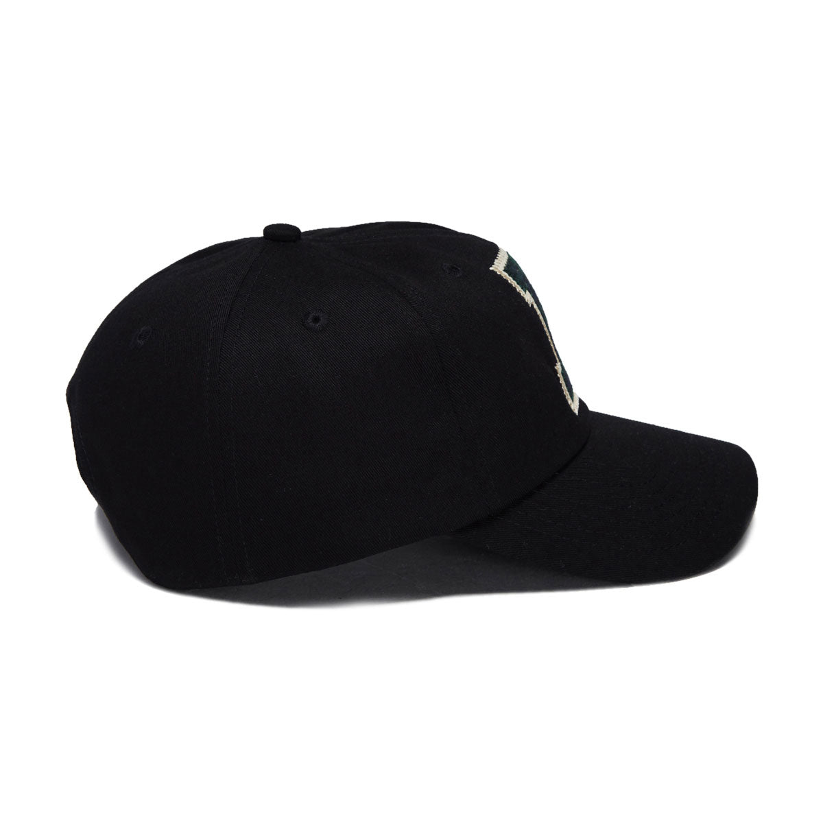 Butter Goods Collegiate 6 Panel Hat - Black