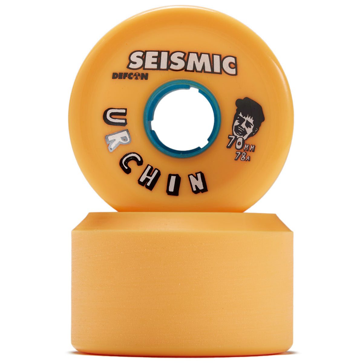 Seismic Urchin 78.5a Longboard Wheels - Mango - 70mm