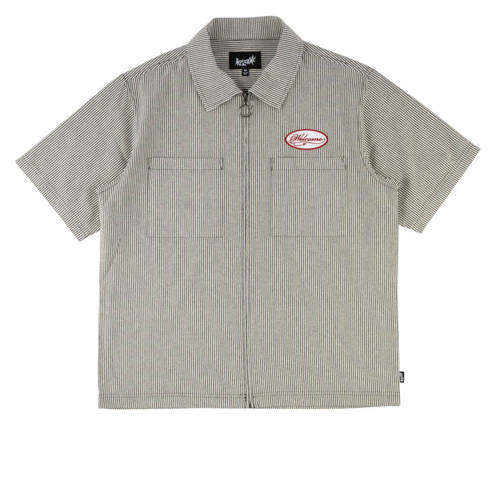 Welcome Garage Oxford Shirt - Black/Grey