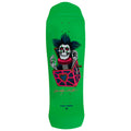 Powell-Peralta Chris Hiett Skull Skateboard Deck - Neon Green/Blue Foil - 9.50"