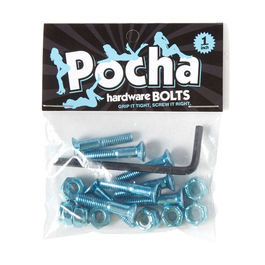 Pocha World Party Allen Hardware - Blue - 1"