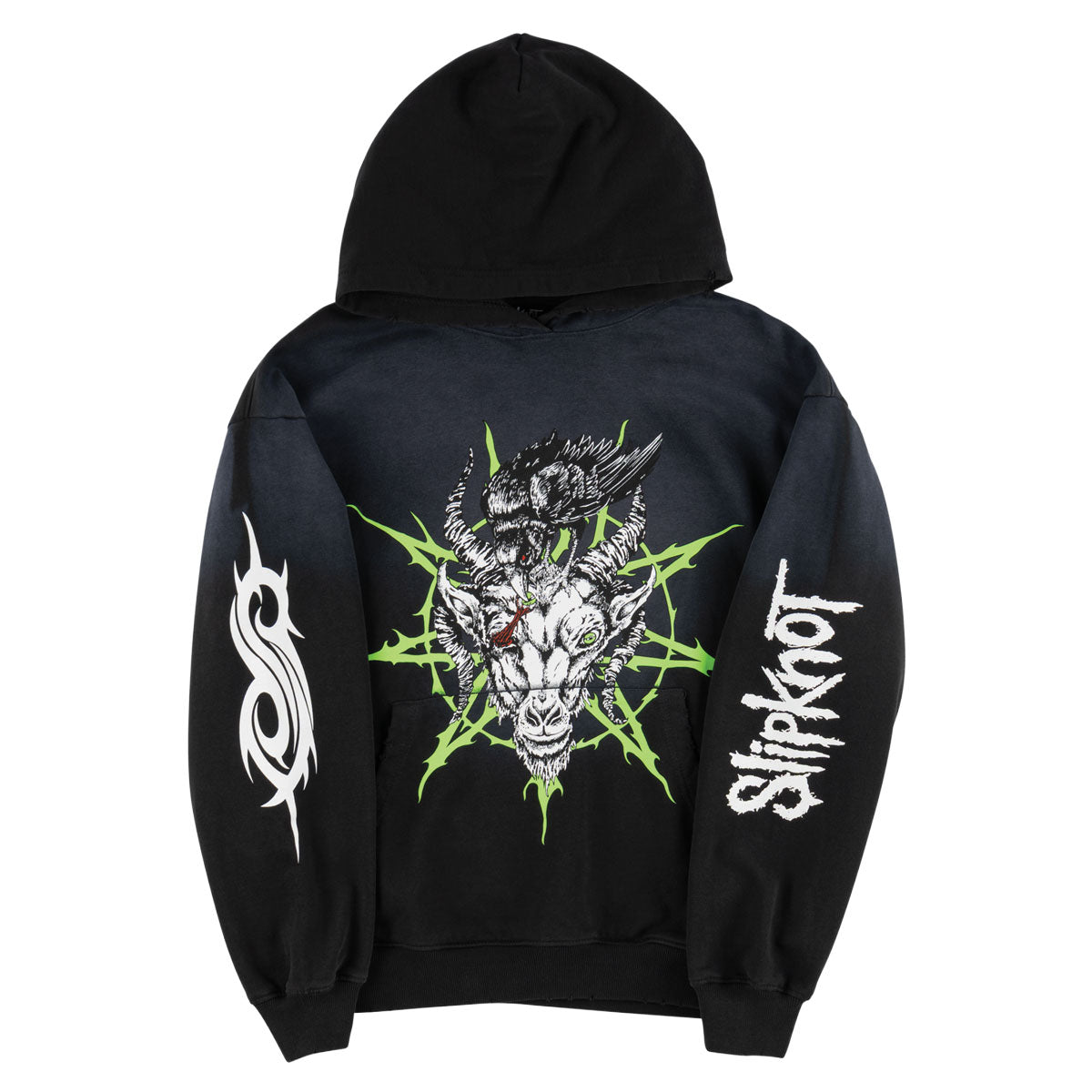 Welcome x Slipknot Ravenous Sun Fade Hoodie - Black Fade