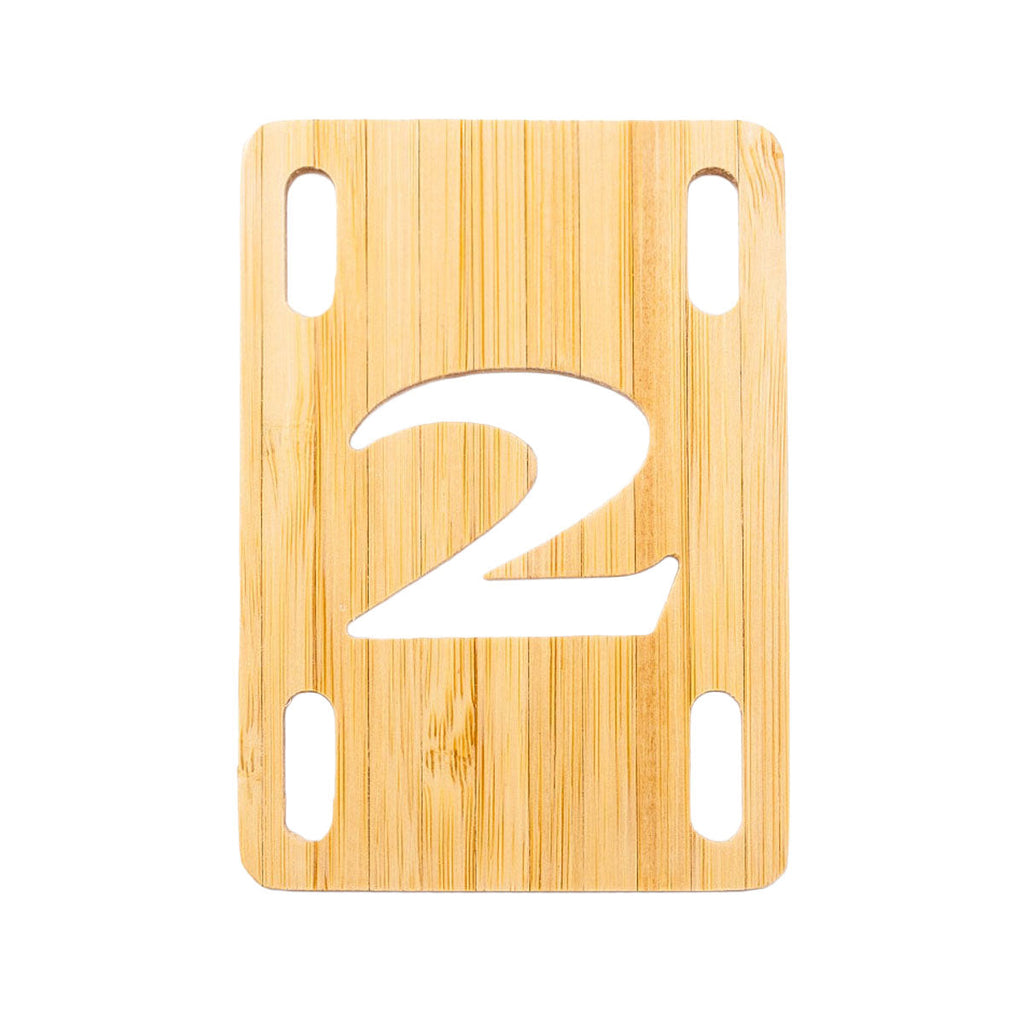 2 Riser Pads Risers - Bamboo - 1/8"