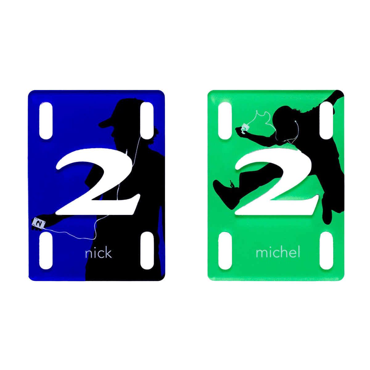 2 Riser Pads Nick Michel Pro Risers - Multi - 1/8"