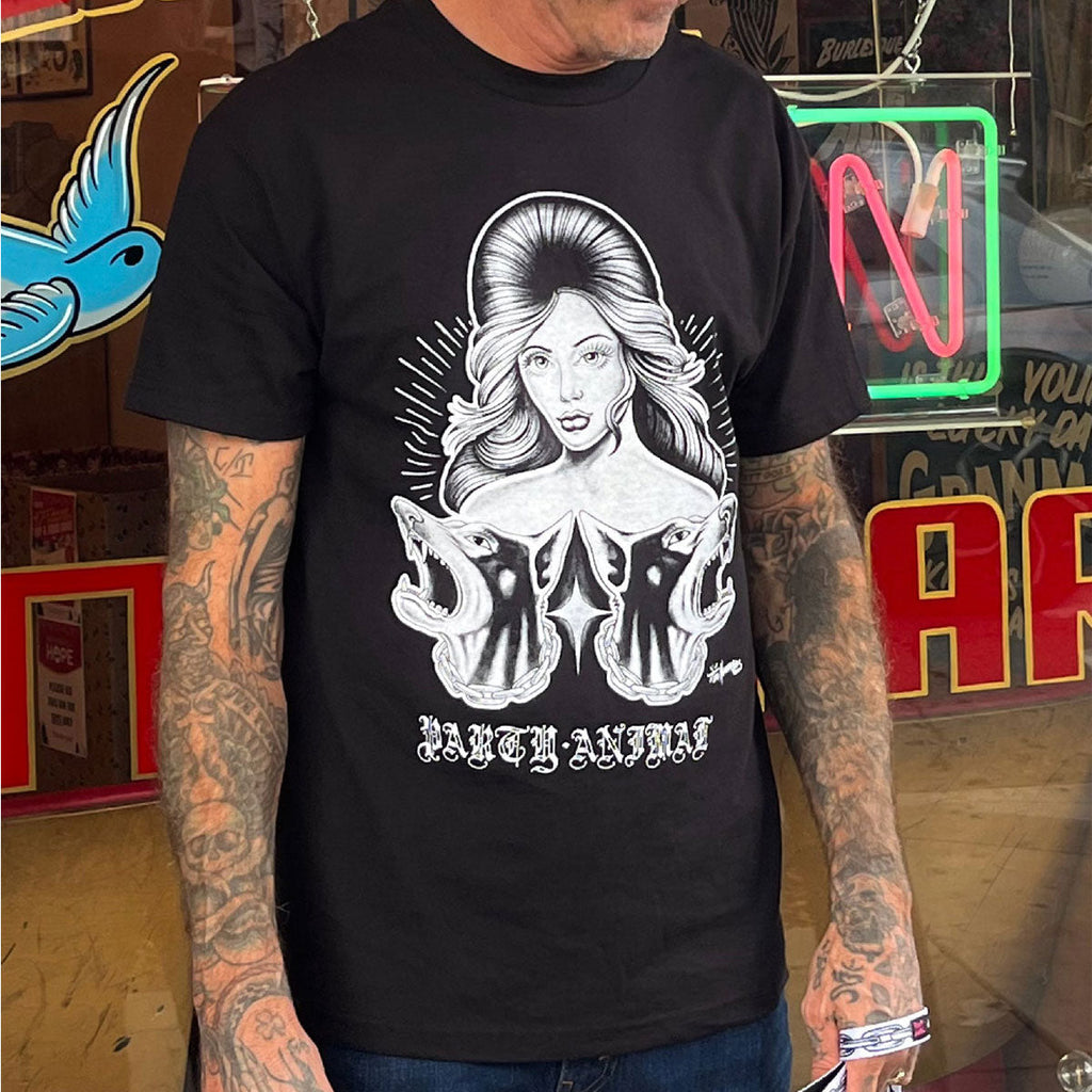 Party Animal x Tim Hendricks Chola T-Shirt - Black