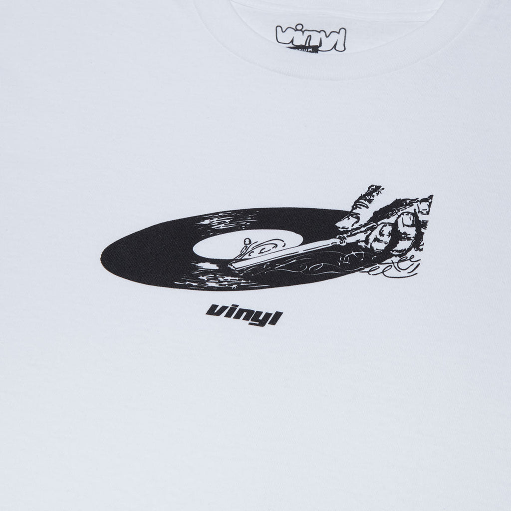Vinyl Record T-Shirt - White