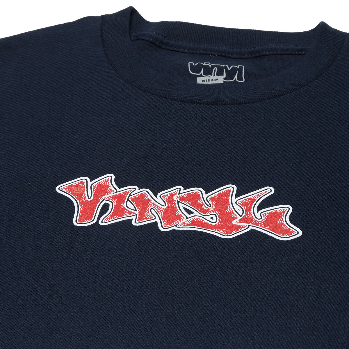 Vinyl Graffiti Logo T-Shirt - Navy