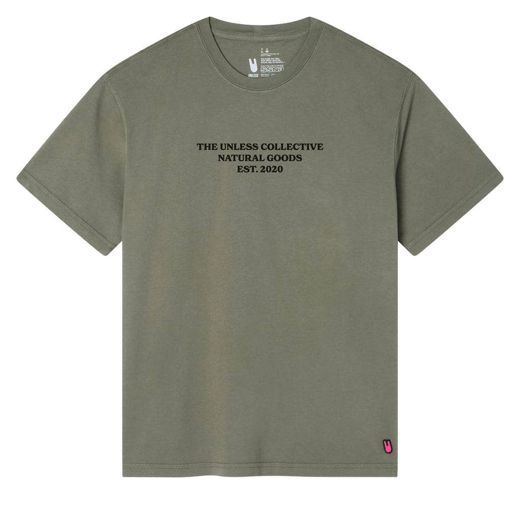 Unless Natural Goods T-Shirt - Olive Washed